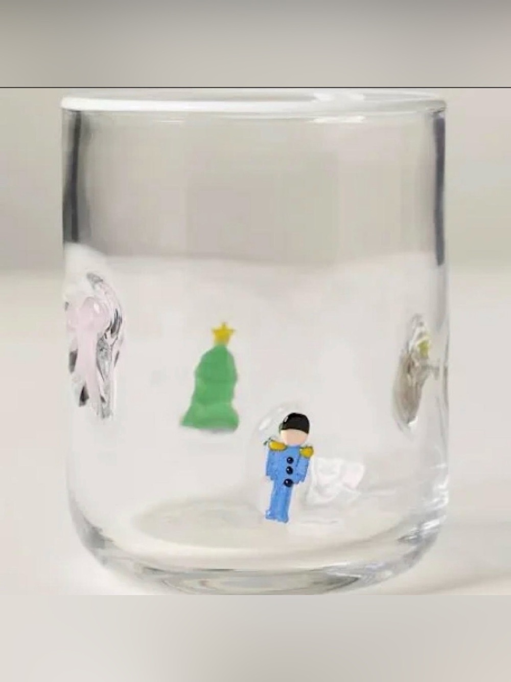 NEW Sold Out Anthropologie Festive Icon Juice Glass Nutcracker🎄💝